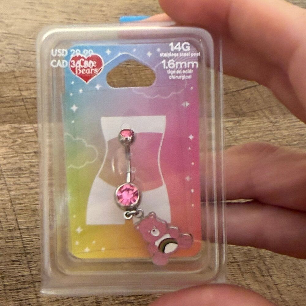 Care Bears stainless steel 14G Belly Button Ring 1.6mm